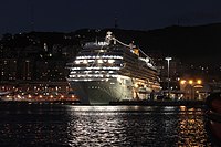 Costa Diadema a Genova durante la cerimonia di battesimo nel novembre 2014