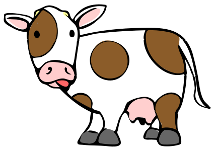  on Cow Cartoon 04 Svg      Svg File  Nominally 425    300 Pixels  File