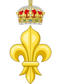 Коронованная Флер де Лис (Корона Тюдоров) .svg