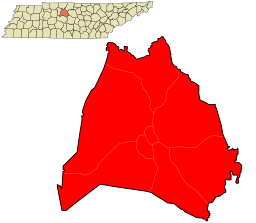 Läge i Davidson County och delstaten Tennessee.