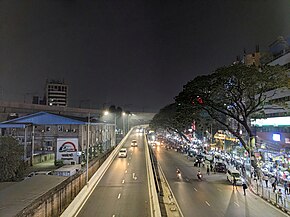 Dhaka Elevated Expressway Farmgate Ramp Night.jpg