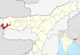 Distretto di Dhubri – Mappa