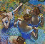 Ballerina's in het blauw, Degas