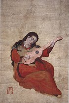 Женщина играет на виоле