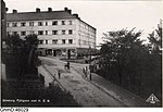 Landshövdingehus på Fjällgatan 3-5 för HSB, kvarteret Nybygget i Olivedal, R&W (1930).