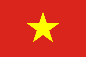 Adopted by the Vietminh in 1941, the "red flag with yellow star" later served as the flag of North Vietnam. It has been the flag of a united Vietnam since 1976.