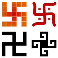 Die swastika is 'n simbool met baie style en betekenisse. Dit word in baie kulture aangetref.