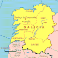 Mapka s vyznačením administrativních center provincií