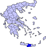 Lokasi Heraklion di Yunani