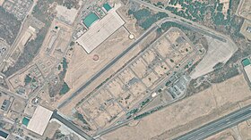 八戸駐屯地の空中写真（2013年） 国土交通省 国土地理院 地図・空中写真閲覧サービスの空中写真を基に作成