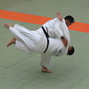 Zwei Judoka im Wettkampf