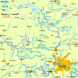 Karta över Havel