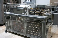 Early IBM D11 tabulating machine, with covers removed IBM D11 (early Tabulation Machine).jpg