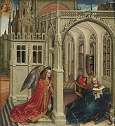 L'Annunciazione, Robert Campin, Museo del Prado