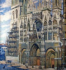 La Cathédrale de Rouen (vers 1921), huile sur toile, localisation inconnue.