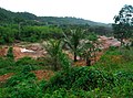 Land disturbances at the Tarkwa mine