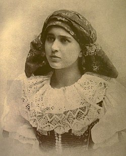 Leopolda Dostalová jako Maryša (Národní divadlo, 1901)