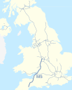 M5 motorway (Great Britain) map