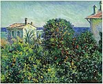 "MAISON DU JARDINIER" oo "BORDIGHERA, LA MÉDITERRANÉE" (1884) Claude Monet (W867)