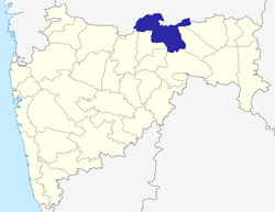 Location of Amravati district