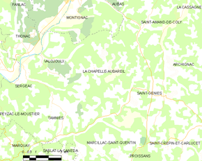 Poziția localității La Chapelle-Aubareil