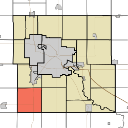 Map highlighting Lincoln Township, Black Hawk County, Iowa.svg