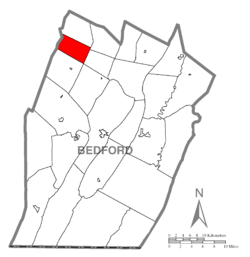 Vị trí trong Quận Bedford, Pennsylvania