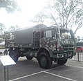 Mercedes Benz truck of Malaysian Army in display in AKM 2022.