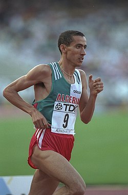 Noureddine Morceli Ateenan MM-kilpailuissa 1997.