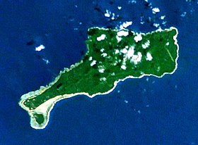 Спутниковый снимок островов Мота-Лава и Ра (юго-западнее от большого острова Мота-Лава)