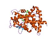 1exa​: Enatiomer diskriminacija ilustrovana kristalnim strukturama ljudskog ligand-vezujućeg domena retinoinskog receptora gama: kompleks sa aktivnim R-enantiomerom BMS270394.