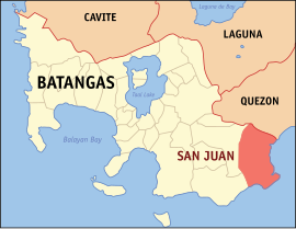 San Juan na Batangas Coordenadas : 13°49'34"N, 121°23'46"E