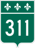 Route 311 marker