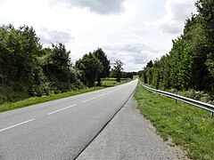 La route départementale 951 au lieu-dit les Soches.