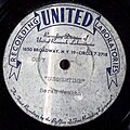 Label einer Plattenkopie aus den 1950er Jahren, Aufnahme mit Sarah Vaugn