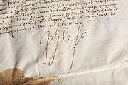 signature of King Philip II