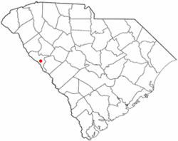 Location of Plum Branch, South Carolina