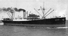 The Argentine cargo ship Uruguay, stopped and scuttled by the German submarine U-37 on 27 May 1940 SS Uruguay.jpg