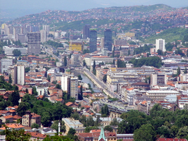 Skyline van Sarajevo