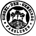 Altes Siegel der Gemeinde Farsleben