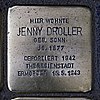 Stolperstein Rueckertstraße 51 Droller Jenny