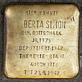 Stolperstein für Berta Simon (Ehrenstraße 23)