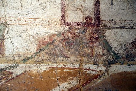 Erotska zidna slika, Prigradske terme, Pompeji
