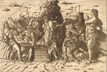 Graflegging, ca. 1470-1475, 29,9 x 44,2 cm