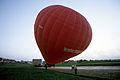 Heißluftballon beim Start