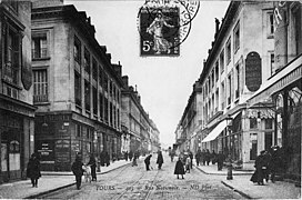 Rue Nationale, vers 1910.