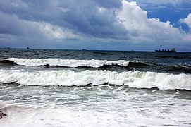 View of Sea at RK beach during Monsoon