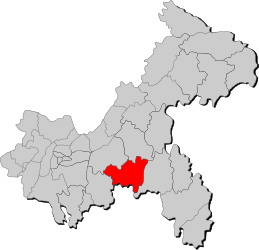 Contea di Wulong – Mappa