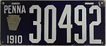 Номерной знак Пенсильвании 1910 года.jpg