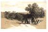 Villa Badessa, Lithografie von Edward Lear, 1846